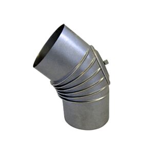 Arc Bertrams Fal 13BG45-110KV 45°, Ø 110 x 0,6 mm, nervuré, avec verrouillage de commande