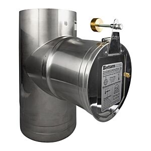 Bertrams draught limiter 16ZBT-VA130 Ø 130 mm, in T-piece