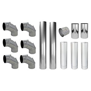Pack offensif Bertrams VLE-Plus 19OP130 Ø 130, avec revêtement mural, câble de connexion V4A