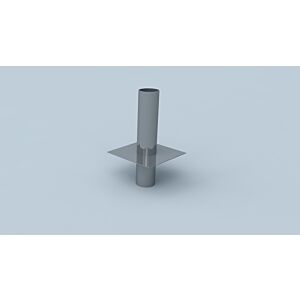 Bertrams Ewr chimney head extension 21KV500-150-2 Ø 150 mm, single-walled, 500 mm, round spigot end, stainless steel V4A
