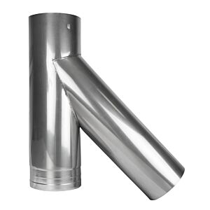 Bertrams Ewr-fu chimney connection piece 21SA45-FU110 45 degrees, moisture-resistant, 110 x 0.6 mm