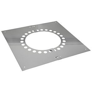 Plaque de recouvrement Bertrams Dw 22BL60VA180H pour toits en pente, avec ventilation arrière, 46-60°, Ø 180 mm