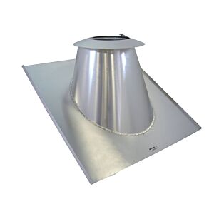 Bertrams Dw roof sealing flange 22DE30VA450VA 15-30 degrees, with rain collar, Ø 450 mm
