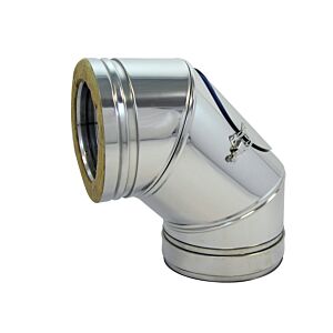 Bertrams Dw segment bend 22SB90-400 400 mm, 90°, with cleaning closure VD