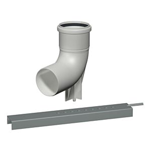 Bertrams Polyline EW kit de fixation 40BS160 arc de support avec rail de support, DN 160