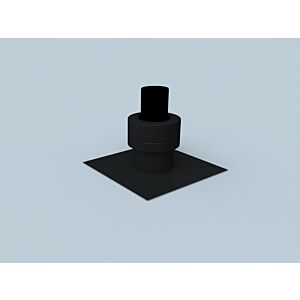 Embout Bertrams Polyline EW 40FMA110S DN 110, avec ventilation arrière, noir