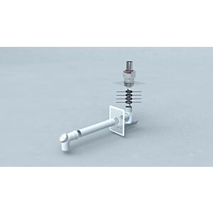 Bertrams Polyline EW Standardbausatz 4 40STB125-4 DN 125, Schachtmontage mit Verbindungsstück, Mündung VA