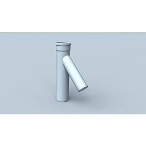 Bertrams Polyline EW Kaskaden-T-Stück 40TS45-125-80 Ø 125, mit Kesselanschluss Ø 80, 45Grad
