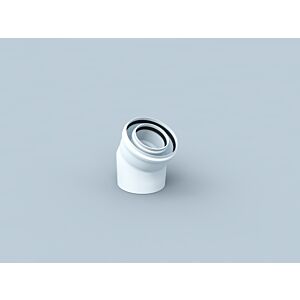 Bertrams Polyline LAS Bogen 41BG30-80 30 °, DN 80 / 125, intérieur, blanc
