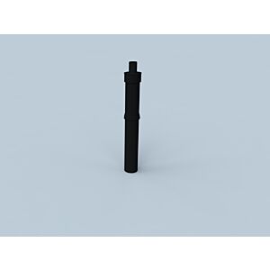 Bertrams Polyline LAS Dachaufsatz 41DAK1000-60S DN 60/100, schwarz, 1000 mm über Dach