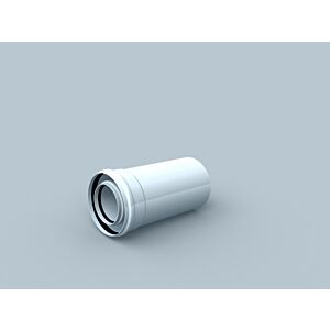 Bertrams Polyline LAS Rohr 41RL1000-80 1000 mm, DN 80 / 125, inside, white
