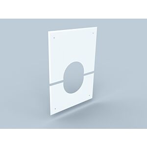 Bertrams Polyline LAS wall panel 41WG80-2 DN 80/125, 2-part, white