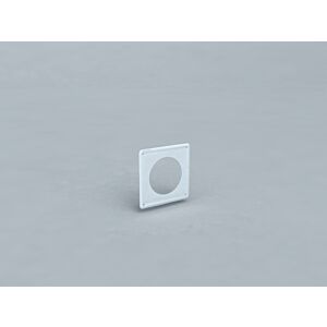 Bertrams Polyline LAS Wandblende 41WG80 DN 80/125, geschlossen mit Stutzen, innen, weiß