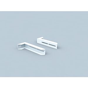 Bertrams Polyline LAS Verlängerungswinkel 41WH450 Wandabstand 100-450 mm, für DN 80/125, weiß