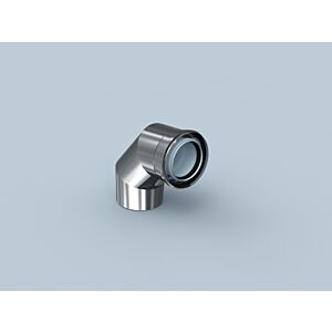 Bertrams Polyline LAS Bogen 42BG87-60 DN 60/100, 87°, innen, Edelstahl