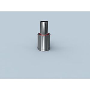 Bertrams Polyline LAS élément de sortie 42ME-A80 DN 80/125, sans alimentation en air externe, acier inoxydable