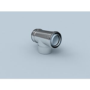 Bertrams Polyline LAS coude d&#39;inspection 42RB87-60 DN 60/100, 87°, intérieur, acier inoxydable