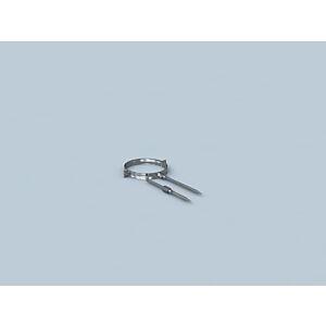 Collier de serrage Bertrams Polyline LAS 42RS2-60 M 8 x 100 et manchon fileté M 8, DN 60/100, blanc
