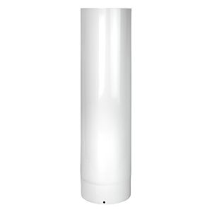 Bertrams ALU-Pu exhaust pipe 04RL500-110 500 mm, Ø 110 mm, white powder-coated