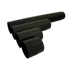 Tuyau d&#39;échappement Bertrams 05RL150-130 150 mm, Ø 130 x 2 mm, cylindrique, noir