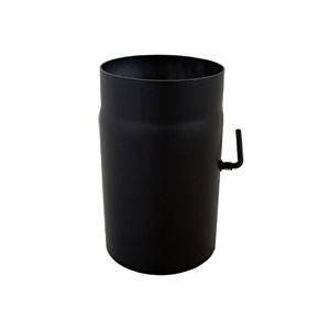 Bertrams exhaust pipe 05RL250-150DK 250 mm, Ø 150 x 2 mm, with throttle valve, black