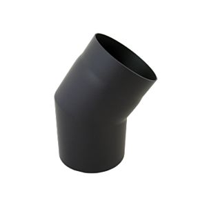 Bertrams Bogen 05SB22-150 22°, Ø 150 x 2 mm, 2-tlg., feststehend, ohne Tür, schwarz