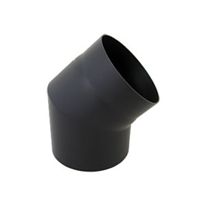 Bertrams Bogen 05SB45-120 45°, 2-tlg., Ø 120 x 2 mm, feststehend, ohne Tür, schwarz