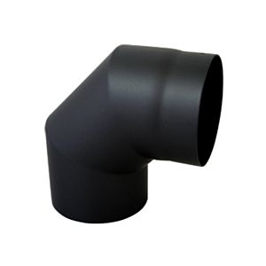 Bertrams Bogen 05SB90-130 90°, 3-tlg., Ø 130 x 2 mm, feststehend, ohne Tür, schwarz