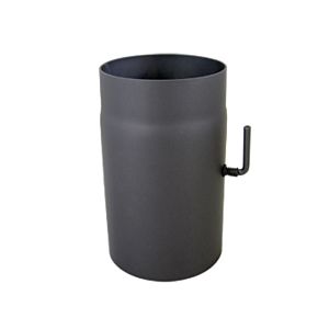 Bertrams Abgasrohr 07RL250-160DK 250 mm, Ø 160 x 2 mm, mit Drosselklappe, gussgrau