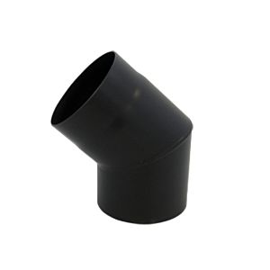 Bertrams ST-Pu Segmentbogen 08SB45-130L 45°, 130 mm, geschweißt, pulverbeschichtet, schwarz