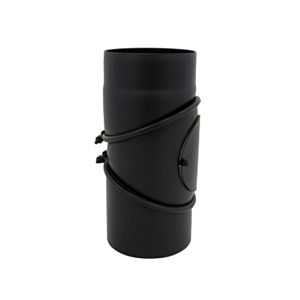 Bertrams ST-Pu segment bend 08SBV-RV-160L Ø 160 mm, 3-part, freely adjustable 1930 -90 °, powder-coated, black