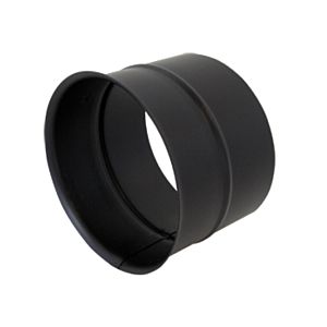 Bertrams ST-Pu Wandfutter 08WFE250 Ø 250 mm, einfach, 120 mm lang, 1 mm, pulverbeschichtet, schwarz