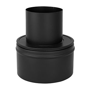 Bertrams Pelletino extension piece 10ES80-110M 80/110, matt black, wide to narrow