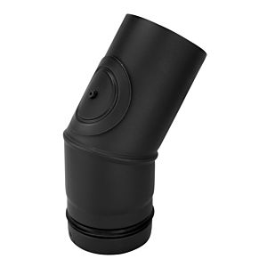 Bertrams Pelletino coude 10SB30RV-80G 30°, avec ouverture de nettoyage, 80 x 0,6 mm, gris fonte