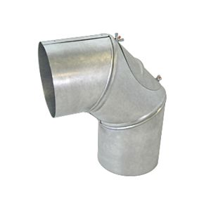 Arc segmenté en aluminium Bertrams 14SB90-225KV 90°, Ø 225 x 1,5 mm, fixe, avec verrouillage de commande