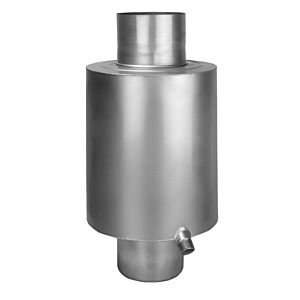 Bertrams Asde 15 Abgasschalldämpfer 16ASDE25-180 Ø 180 mm, mit Edelstahldämpfung 25 dB(A)