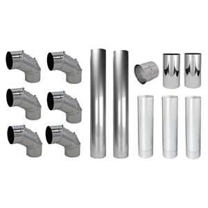 Pack offensif Bertrams VLE-Plus 19OP130 Ø 130, avec revêtement mural, câble de connexion V4A