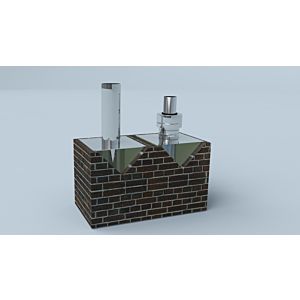 Bertrams Ewr chimney head extension 21KV500-180-2 Ø 180 mm, single-walled, 500 mm, round spigot end, stainless steel V4A