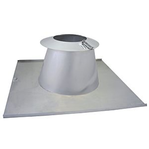Bertrams Dw roof sealing flange 22DE15VA300VA 0-15 degrees, with rain collar, Ø 300 mm