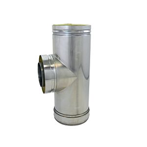 Bertrams Dw chimney connection piece 22SA90-180 90°, 180 mm