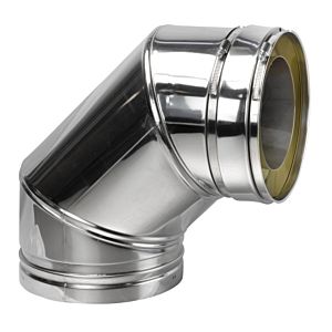 Bertrams segment bend 22SBO90-200 Ø 200 mm, 90 degrees, without cleaning closure