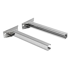 Bertrams Dw wall bracket 22WH750 wall distance 105-750 mm, adjustable without wall mounting, up to DN 300