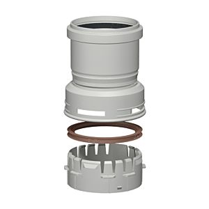 Bertrams Polyline EW flexible pipe 40FAM60 DN 60/100, flexible to rigid with socket