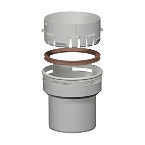 Pièce de raccordement Bertrams Polyline EW 40FAS80 DN 80/125, rigide sur tuyau flexible