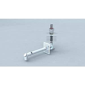 Bertrams Polyline EW Standardbausatz 4 40STB80-4 DN 80, Schachtmontage mit Verbindungsstück, Mündung VA