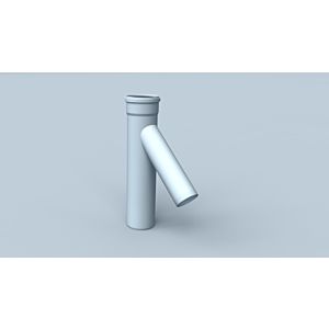 Bertrams Polyline EW cascade T-piece 40TS45-125-80 Ø 125, with boiler connection Ø 80, 45 degrees