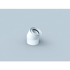 Bertrams Polyline LAS bend 41BG45-A60 angle 45°, DN 60/100, outside, white