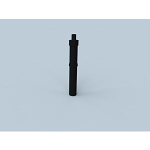 Fixation de toit Bertrams Polyline LAS 41DAK400-60S DN 60/100, noir, 400 mm au-dessus du toit