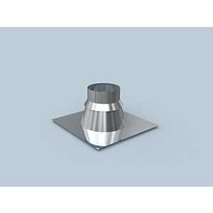 Bertrams Polyline LAS Flachdachflansch 41FL15-80VA DN 80/125, 0-15°, Edelstahl