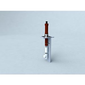 Bertrams Polyline LAS pack de base centrale de chauffage de toit 41KPDHZF80T toit plat 0-15 degrés, DN 80/125, terre cuite